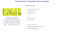 Desktop Screenshot of koshercateringlchaim.com